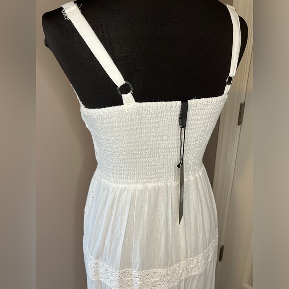 NEW White Cotton Summer Beach Dress - Women’s Small - Picture 9 of 15